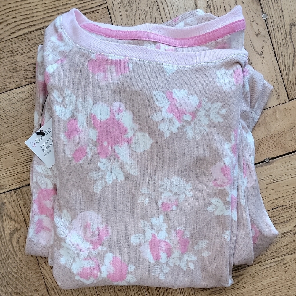 CUDDL DUDS/Floral Pajama Set/Long Sleeves/M